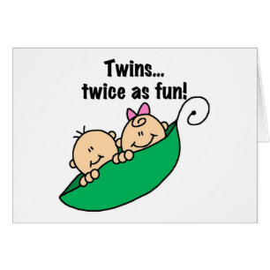 Erbsenhülse paart zweimal als Spaß