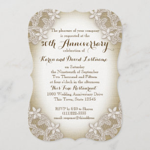Erbstück Land 50. Hochzeitstag Einladung