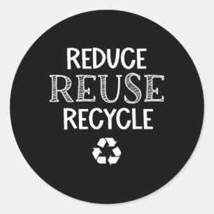 Erd Day Arbage Day Garbage Truck Reduzieren Wieder Runder Aufkleber