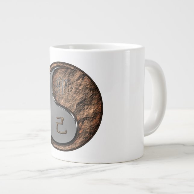 Erd-Hase Jumbo-Tasse (Vorderseite Rechts)
