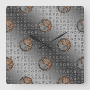 Erd-Hase Quadratische Wanduhr