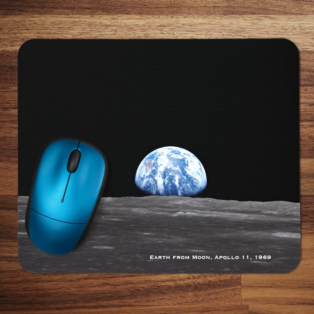 Erdaufstieg über dem Mond, Apollo 11, 1969 Mousepad (Von Creator hochgeladen)