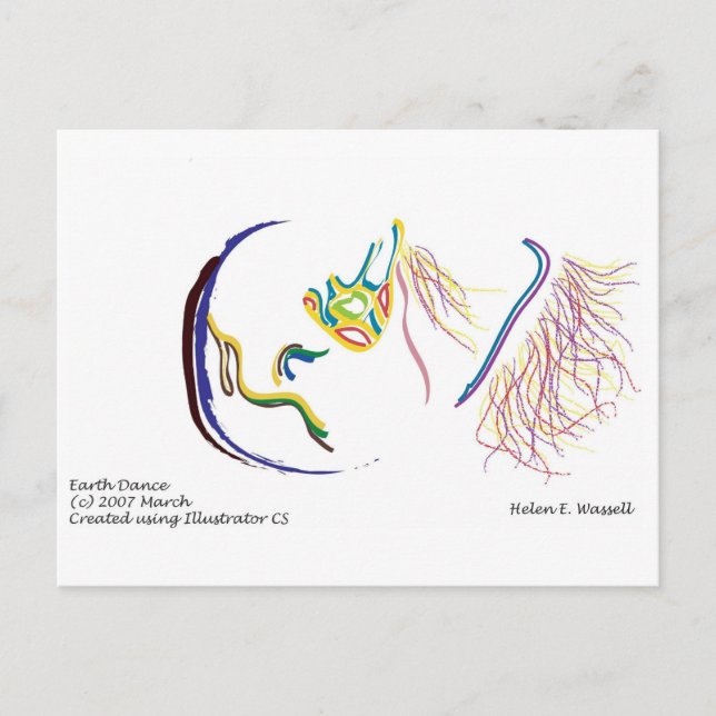 Erdball Postkarte (Vorderseite)