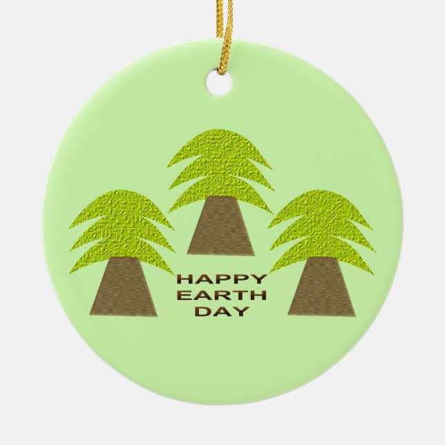 Erdbaume Keramik Ornament (Vorne)