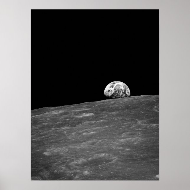 Erdbeben aus Apollo 8 Moon Mission Poster (Vorne)