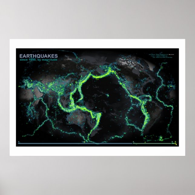Erdbeben seit 1898 poster (Vorne)