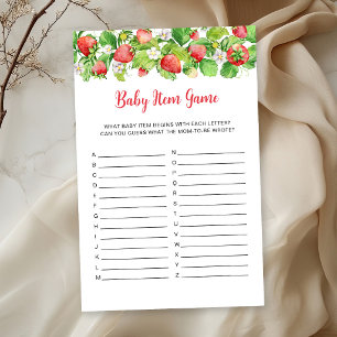 Erdbeer-Baby-Party-Babyspiel