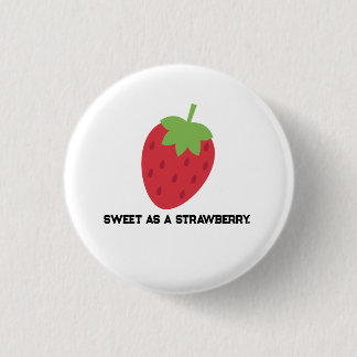 Erdbeer-Button | Süßer Frucht-Themen-Pin Button