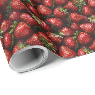 Erdbeer-Geburtstagsgeschenk Geschenkpapier