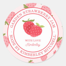 Erdbeer-Jam-Sticker Rosa