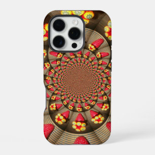 Erdbeer-Kaleidoskop   Farbige rote Delight-Kunst iPhone Hülle