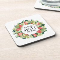 Erdbeer-Kranz | Home Sweet Home | Untersetzer-Set