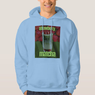 Erdbeer-Matcha-Latte-Plakat – Trendiges Café-Geträ Hoodie