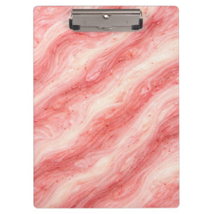Erdbeer-Milchshake-Marmor-Textur Klemmbrett