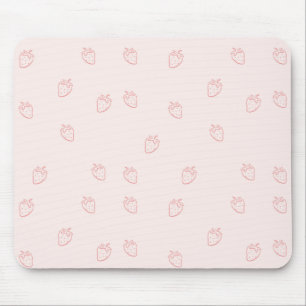 Erdbeer-Minimalismus Mousepad