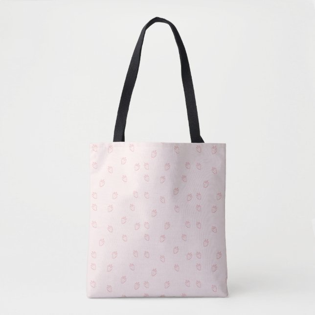 Erdbeer-Minimalismus Tasche (Vorderseite)
