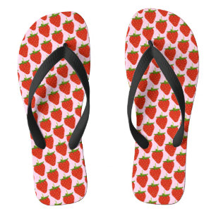 Erdbeer Muster Flip Flops