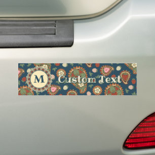 Erdbeer-Paisley-Muster-Autoaufkleber Autoaufkleber