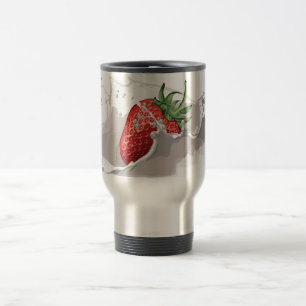 Erdbeer- und Cremereise-Tasse Reisebecher