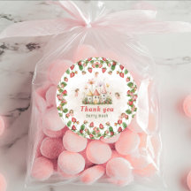 Erdbeer verzauberte Feengarten Danke