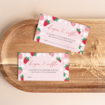 Erdbeer-Windel-Raffle-Baby-Shower-Beilage