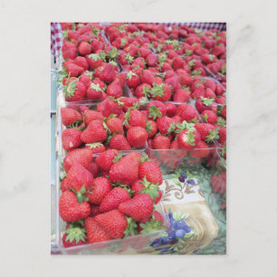 Erdbeerbrunch Postkarte