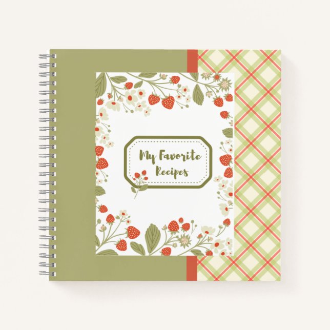 Erdbeerbuch Notizbuch (Vorderseite)