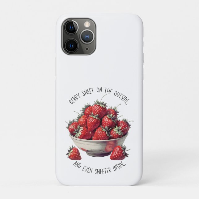 Erdbeerdesign - Berry Sweeter Inside Case-Mate iPhone Hülle (Rückseite)