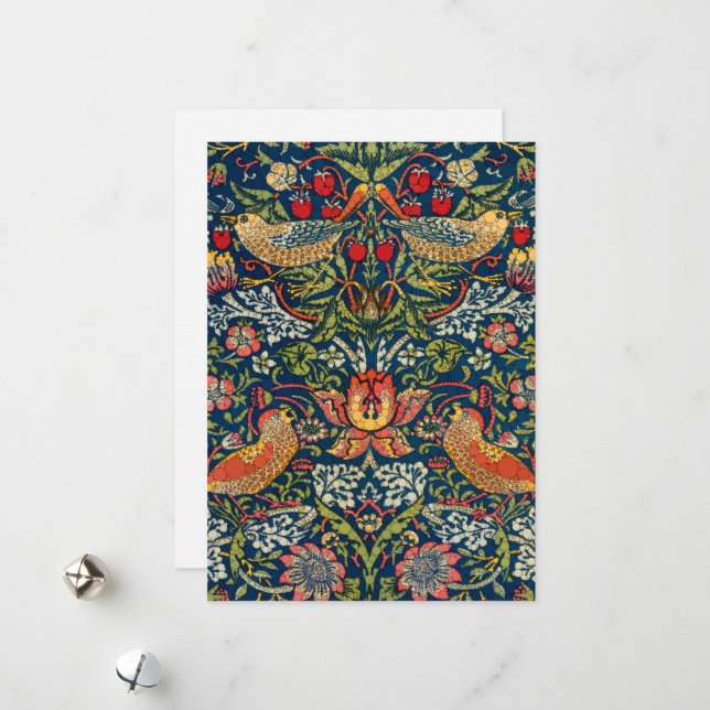 Erdbeerdieb, Unendlichkeit nach Morris Feiertagskarte (Vorderseite/Rückseite Beispiel)