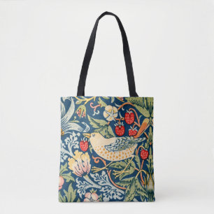 Erdbeerdieb-Vogel von William Morris Tasche