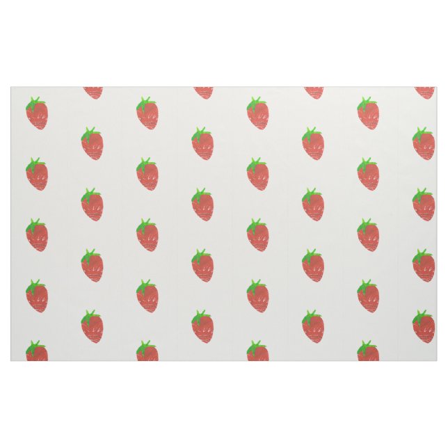 Erdbeerdruck-Gewebe gekämmte Baumwolle (56" Stoff (Fat Quarter (45,7 x 55,9 cm))