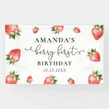 Erdbeere 1. Geburtstag Berry Sweet One