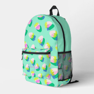 Erdbeere Aquamarin Bedruckter Rucksack