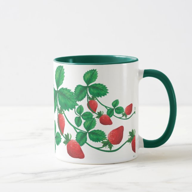 Erdbeere auf der Rebe Tasse (Rechts)