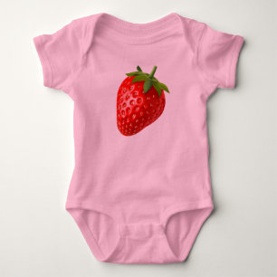 Erdbeere Baby Strampler