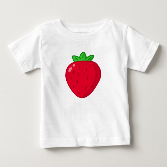Erdbeere Baby T-shirt (Vorderseite)