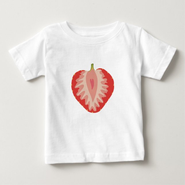 Erdbeere Baby T-shirt (Vorderseite)