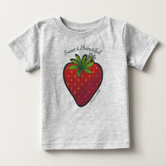 Erdbeere Baby T-shirt (Vorderseite)