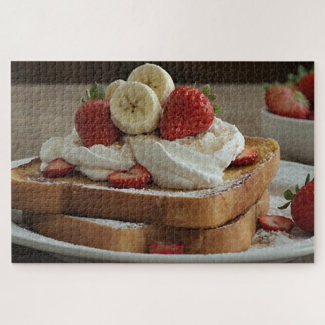 Erdbeere & Banane French Toast (Horizontal)