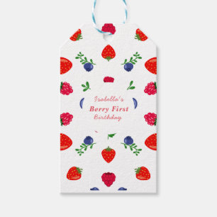 Erdbeere Beere süße Babyparty Geschenkanhänger