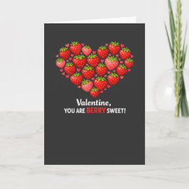 Erdbeere Beere Süße Kinder Valentinstag Karte