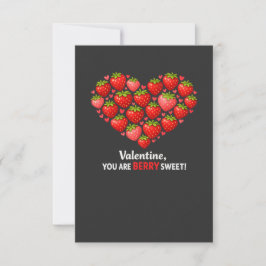 Erdbeere Beere Süße Kinder Valentinstag RSVP Karte