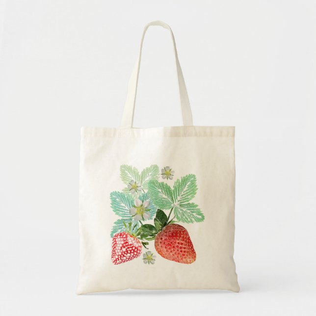 Erdbeere, Beeren, rot, frisch, reif, süß, Nahrungs Tragetasche (Vorne)