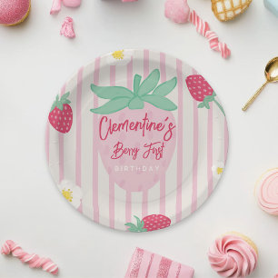 Erdbeere Berry First Papierplatte Pappteller