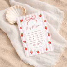 Erdbeere Berry First Time Capsule Karte
