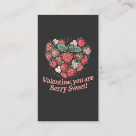 Erdbeere Berry Süße Kinder Valentinstag Begleitkarte