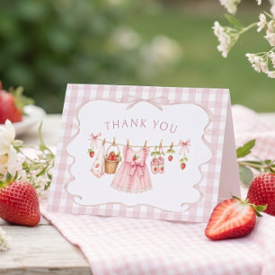 Erdbeere Berry Sweet Baby Shower Dankeskarten Dankeskarte
