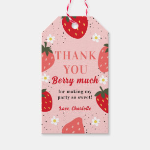 Erdbeere Dankeschön Beere Viel Gefallen  Geschenkanhänger