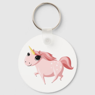 Erdbeere das rosa Einhorn Schlüsselanhänger