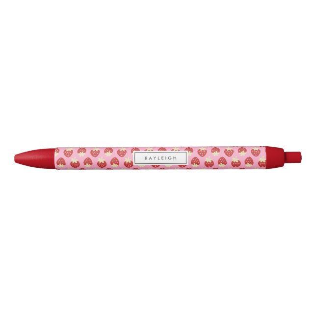 Erdbeere Drehte Personalisierten Pen Kugelschreiber (Vorderseite)